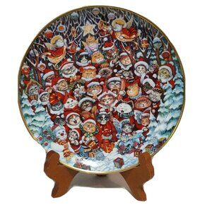 Santa Claws by Bill Bell Collector Plate Franklin Mint Limitd Edition Collector